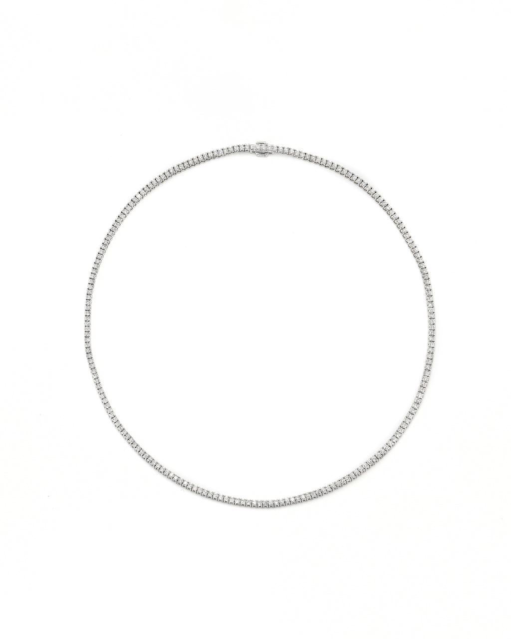 Classic Diamond Tennis Necklace