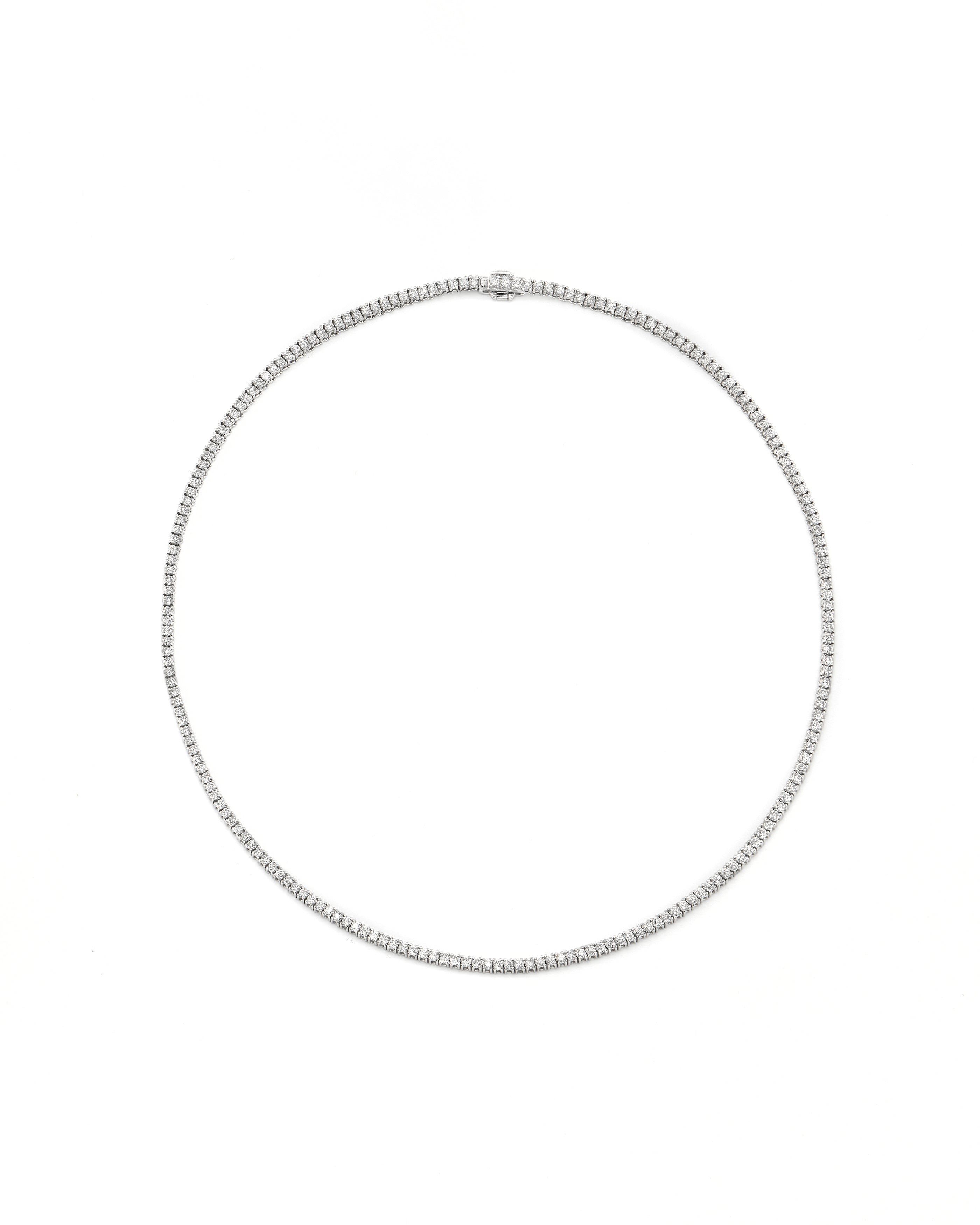 Classic Diamond Tennis Necklace