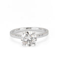 1.70 CT Round Cathedral Solitaire Engagement Ring