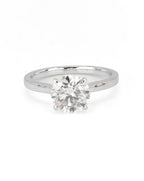 1.70 CT Round Cathedral Solitaire Engagement Ring