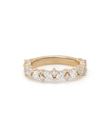 Mixed Marquise And Round Diamond Band