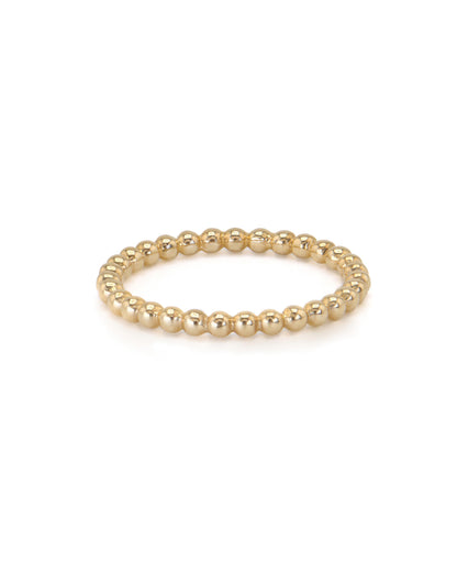 Gold Bead Stacker Ring