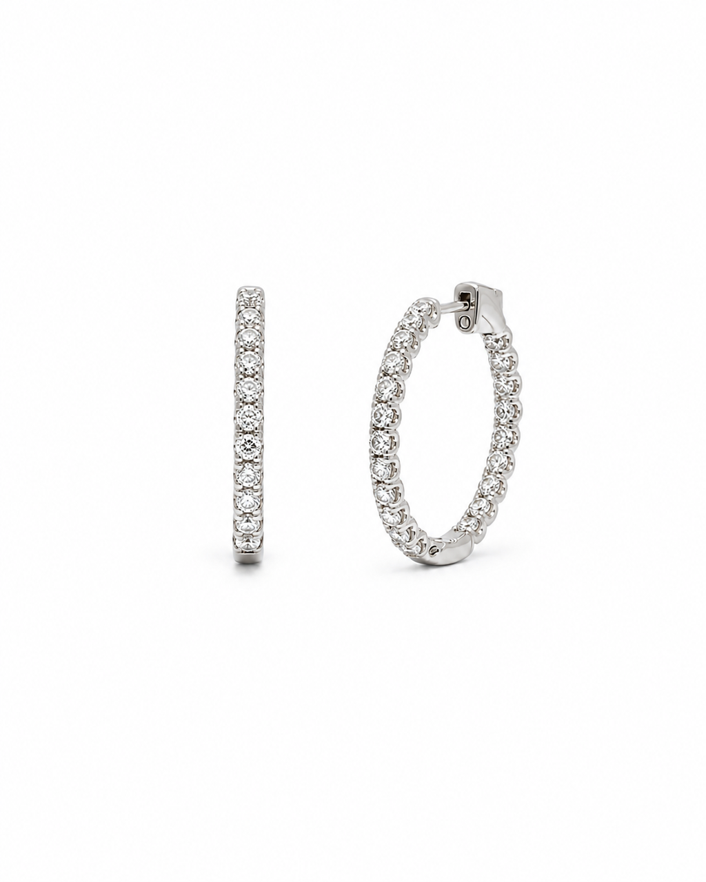 Lab Diamond Eternity Hoops