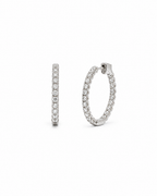 Lab Diamond Eternity Hoops