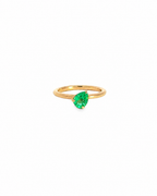 Emerald Tilt Ring