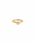 East West Emerald Ring