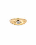 Pear Diamond Dome Ring