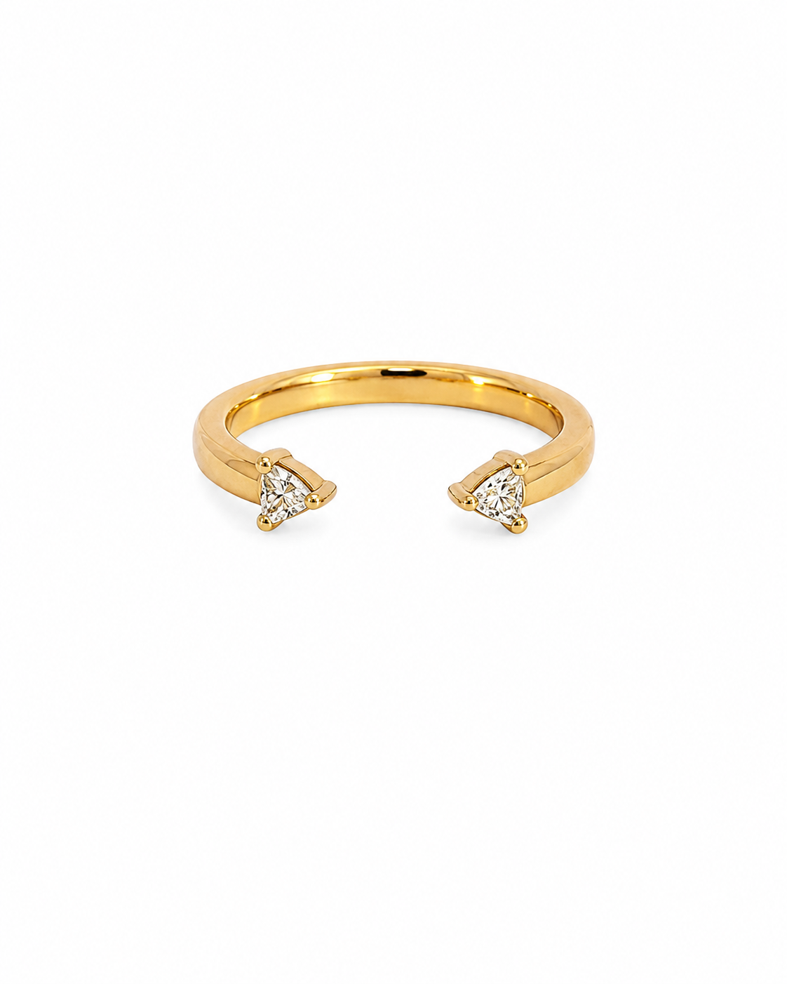 Trillion Diamond Claw Ring