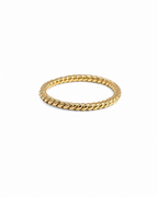 Gold Rope Stacker Ring in 14K Yellow Gold by Alexandra Mann Jewelry