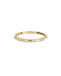 Spaced Diamond Ring in 14K Gold by Alexandra Mann Jewelry