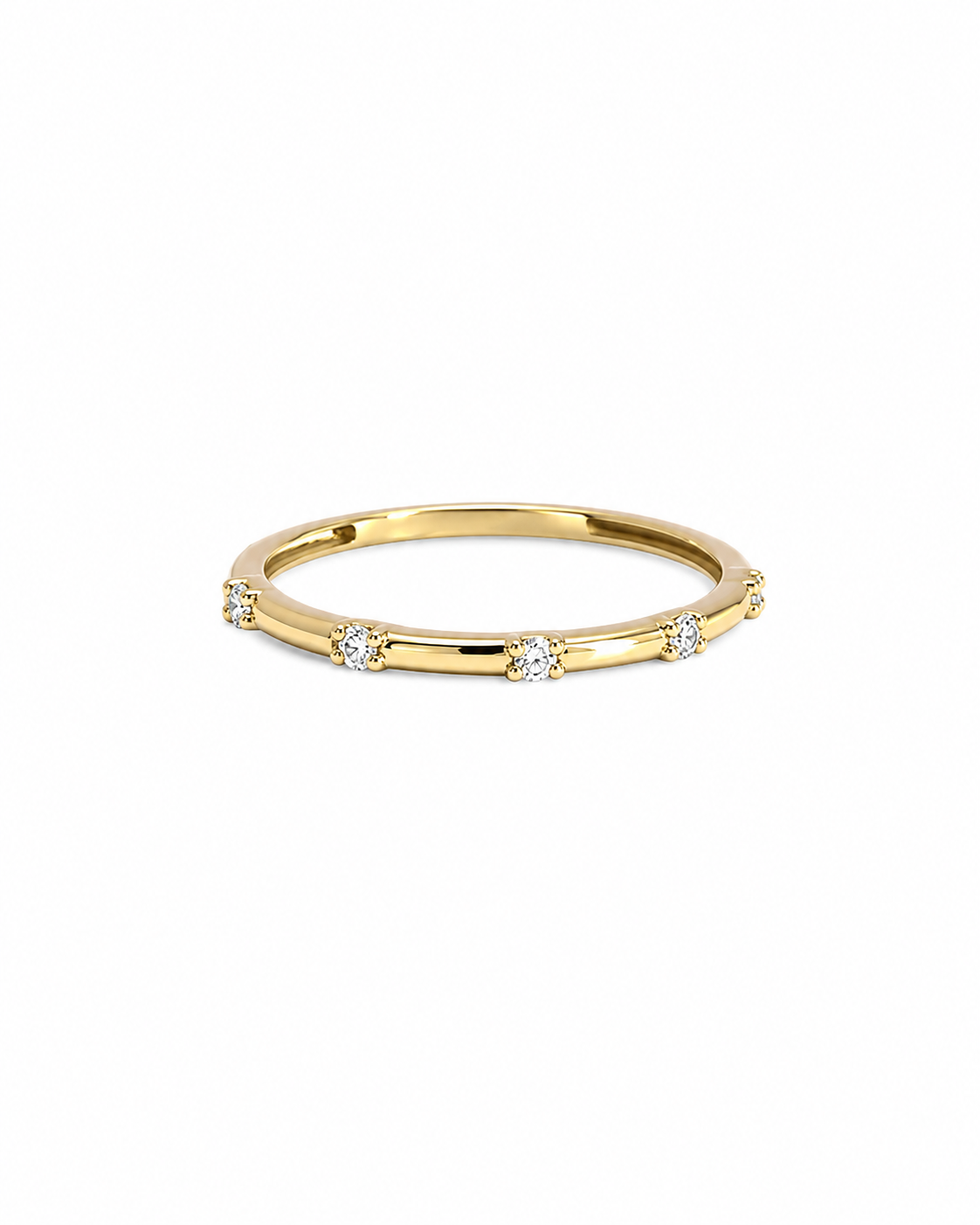 Spaced Diamond Ring