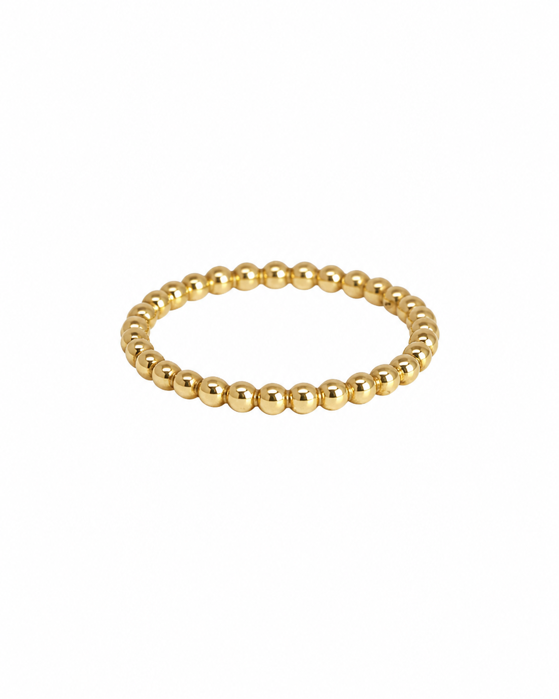 Gold Bead Stacker Ring