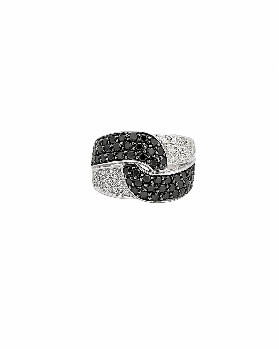 Vintage Black Diamond Knot Ring