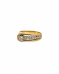 Vintage Off Set Diamond Ring