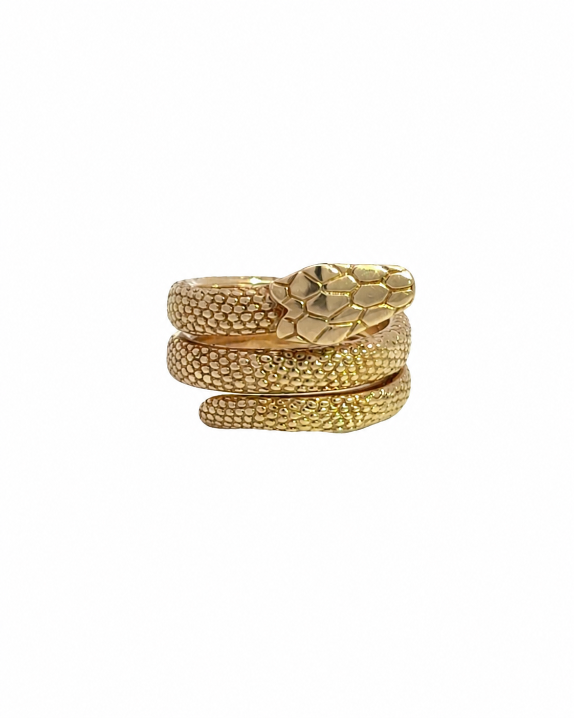 Vintage Cartier Snake Ring in 18K Yellow Gold by Alexandra Mann Jewelry