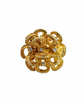 Vintage Flower Ring in 14K Yellow Gold by Alexandra Mann Jewelry
