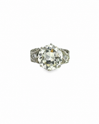Vintage 5.70ct Old Euro Cut Engagement Ring