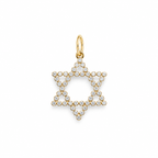 Large Bezel Star of David Pendant