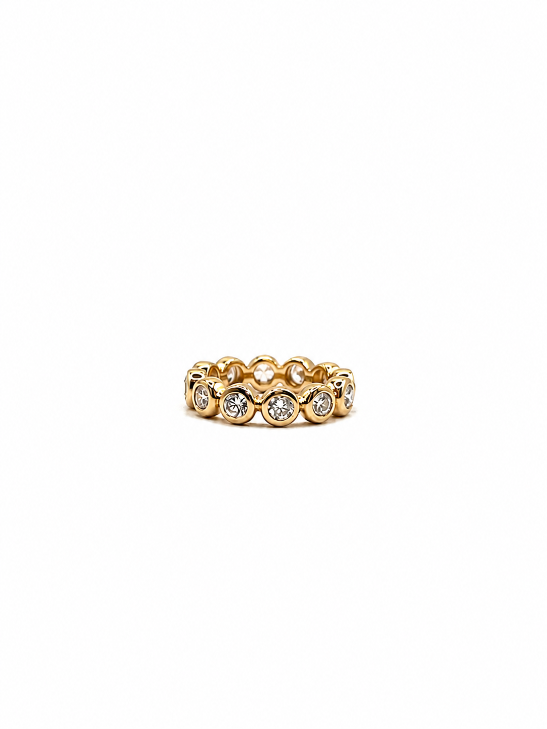 Round Bezel Eternity Band