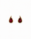 Ruby Teardrop Studs in 14K Gold by Alexandra Mann Jewelry