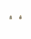 Natural Diamond Pear Studs by Alexandra Mann Jewelry