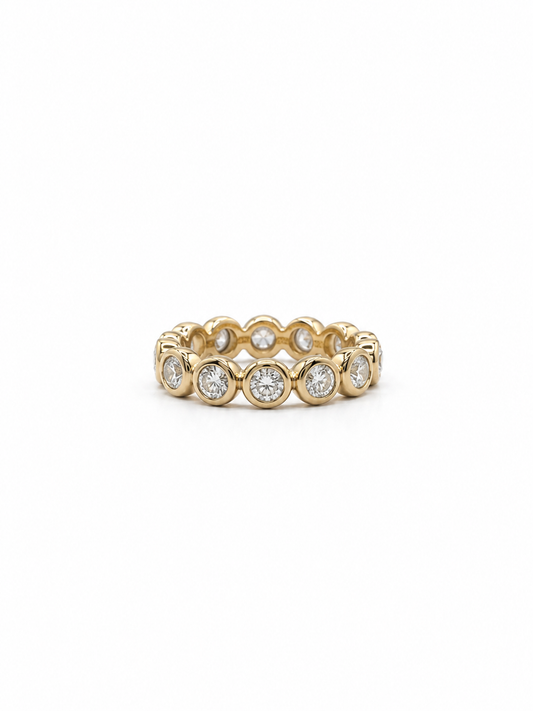 Round Bezel Eternity Band