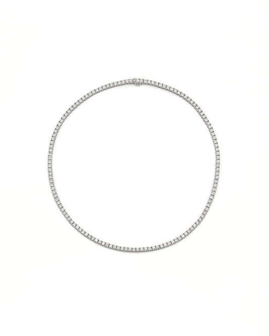 Classic Diamond Tennis Necklace