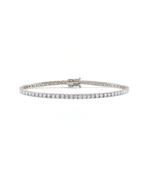 Classic Tennis Bracelet in 14K Yellow Gold by Alexandra Mann Jewelry
