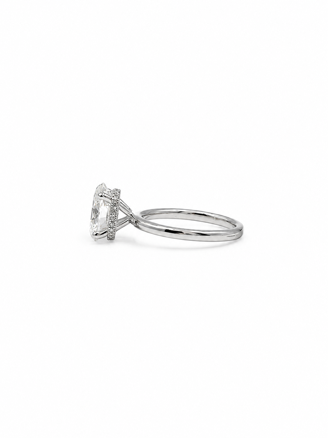 1.5ct Natural Oval Engagement Ring