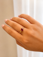 Ruby Tilt Ring