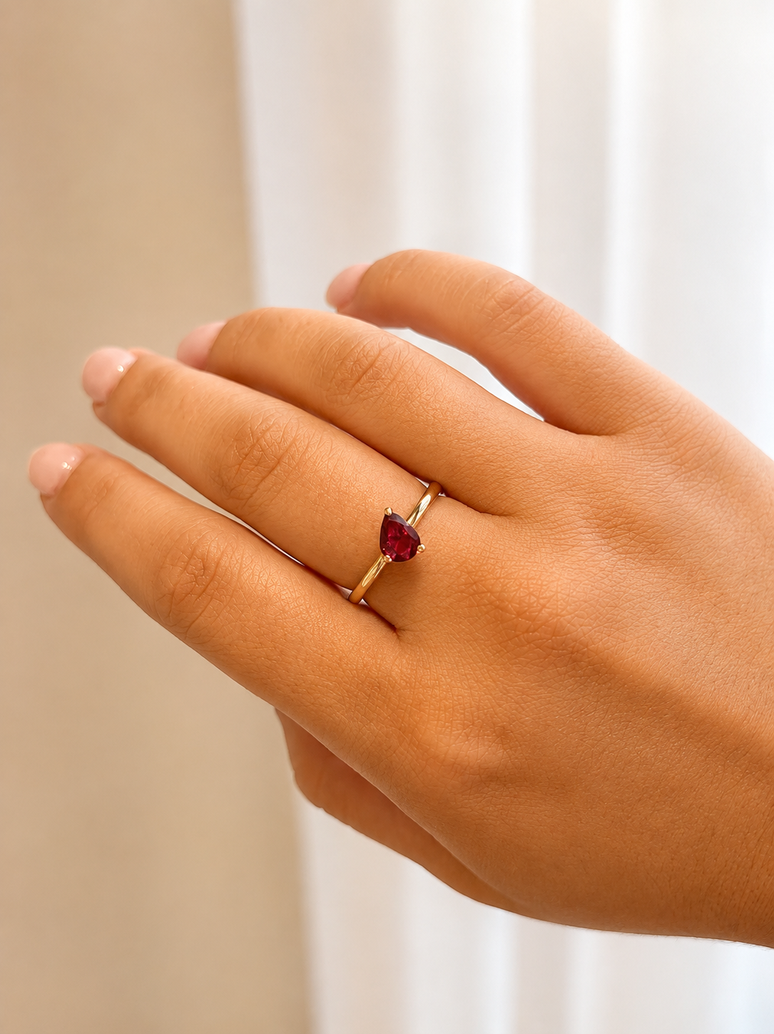 Ruby Tilt Ring