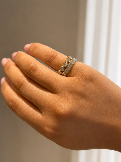 Round Bezel Eternity Band