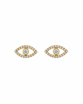 Diamond Evil Eye Studs