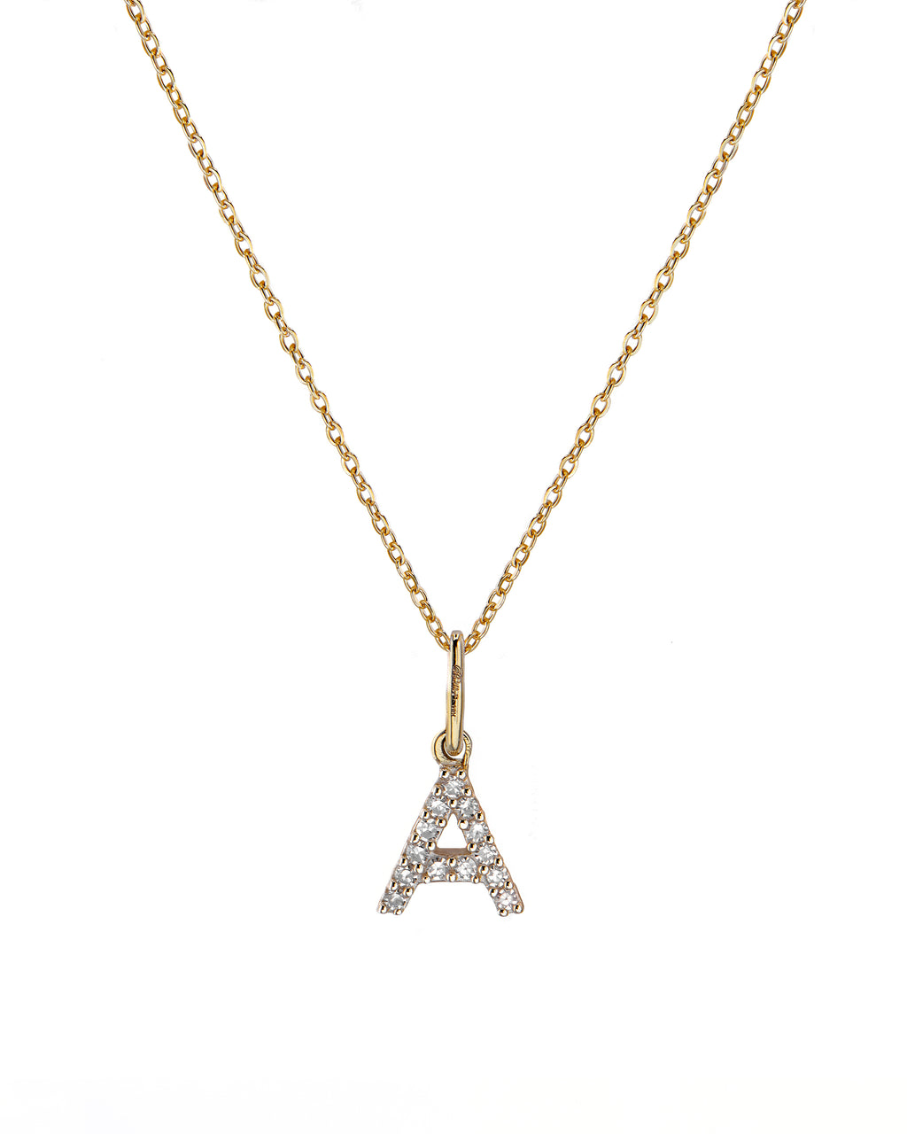 Diamond Initial Pendant Necklace