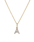 Diamond Initial Pendant Necklace