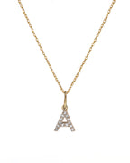 Diamond Initial Pendant Necklace