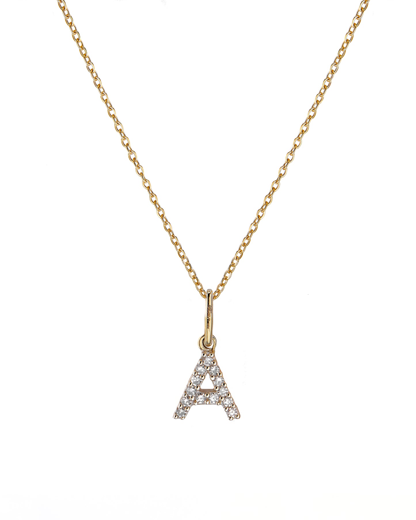 Diamond Initial Pendant Necklace