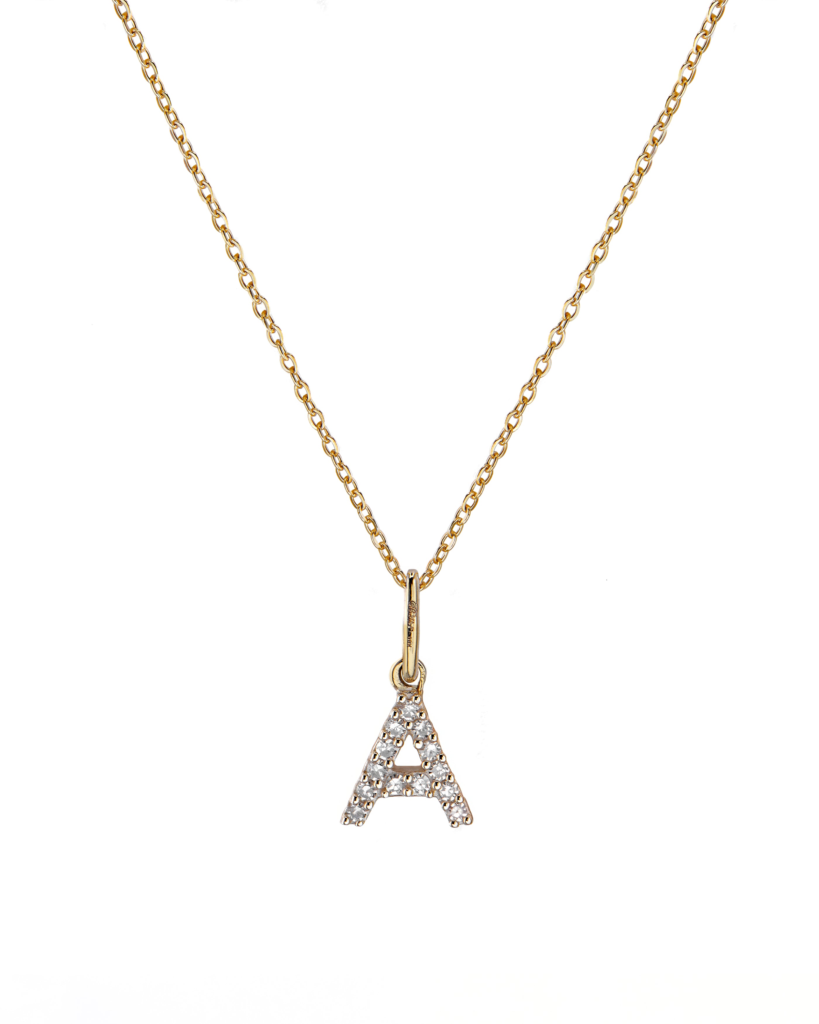 Diamond Initial Pendant Necklace