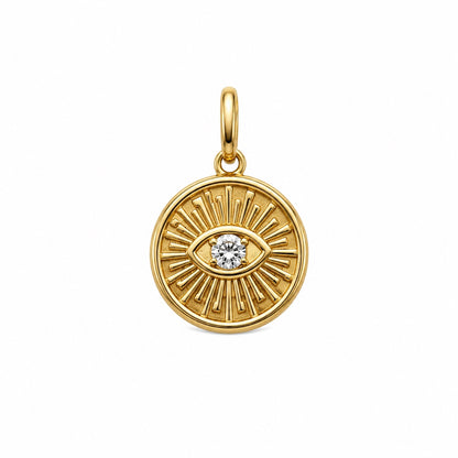 Diamond Evil Eye Pendant