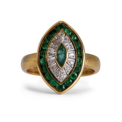 Emerald Marquise Cocktail Ring