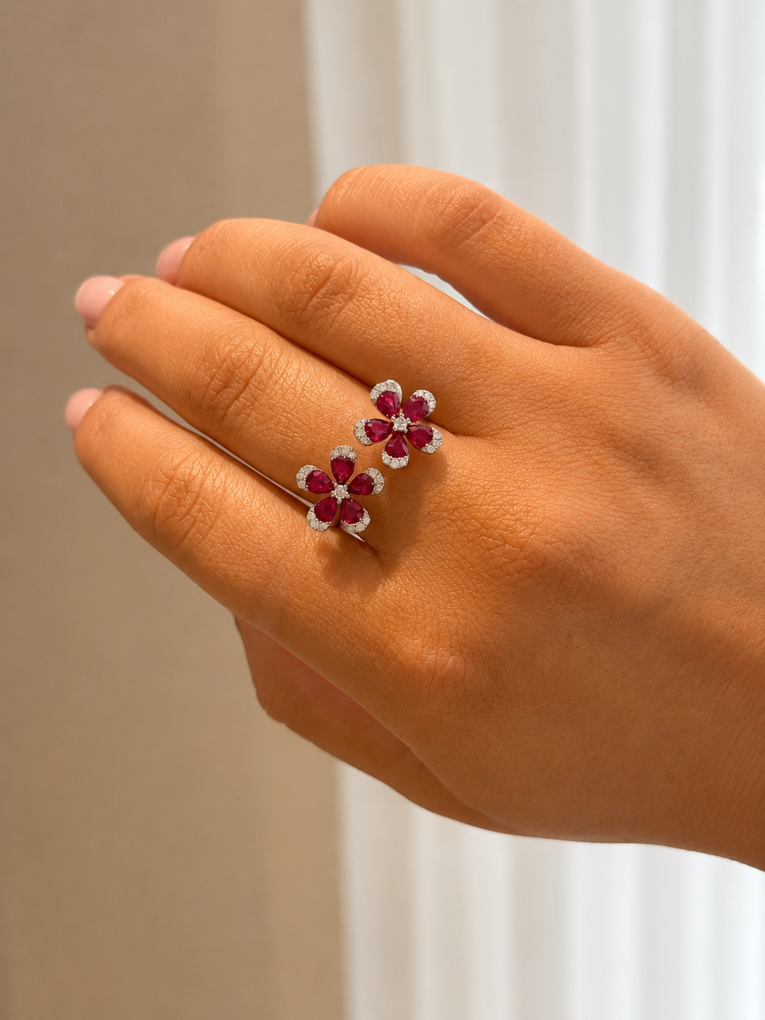 Ruby Fleur Ring