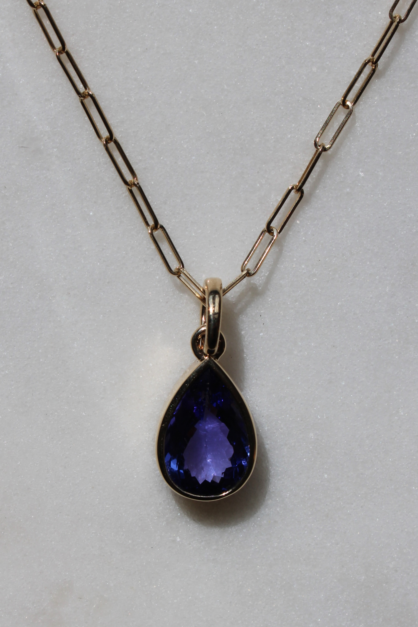 Tanzanite Bezel Pendant