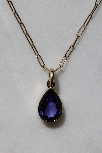 Tanzanite Bezel Pendant