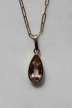 Morganite Bezel Pendant