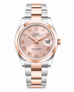 Rolex Datejust - Two Rose Gold Roman Numerals Dial