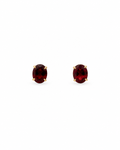 Vintage Oval Garnet Studs