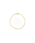 Gold bracelet on a white background