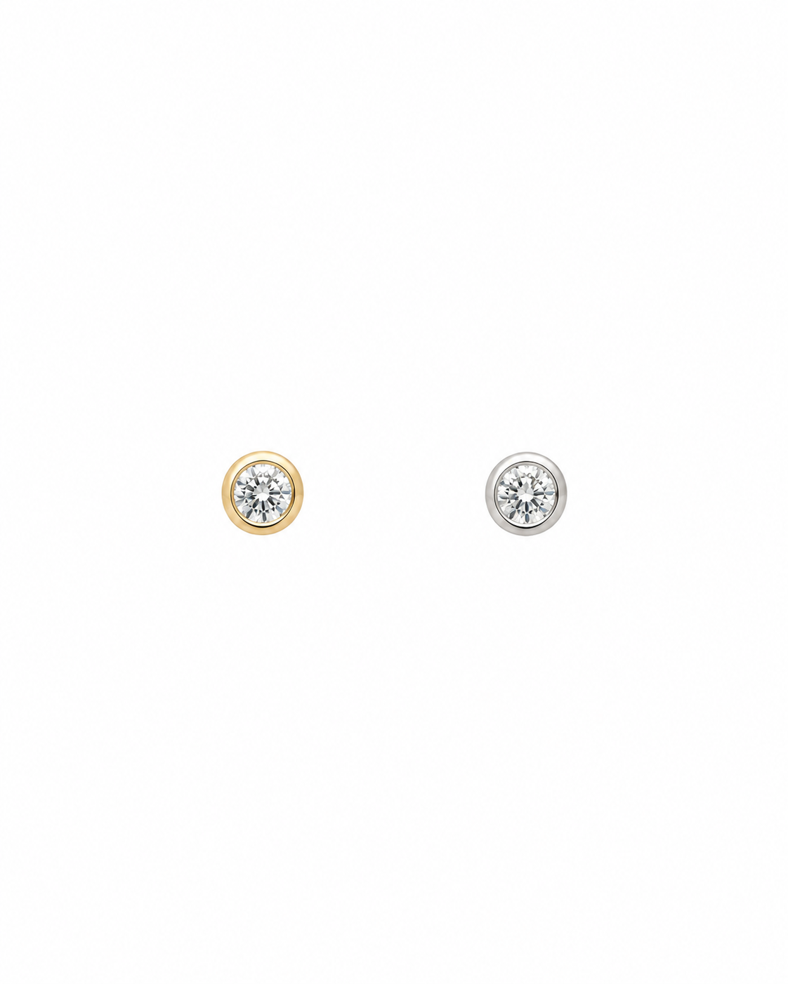 Diamond Bezel Flat Back Stud