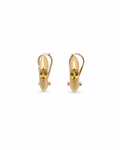 Vintage Hook Back Yellow Sapphire Hoops