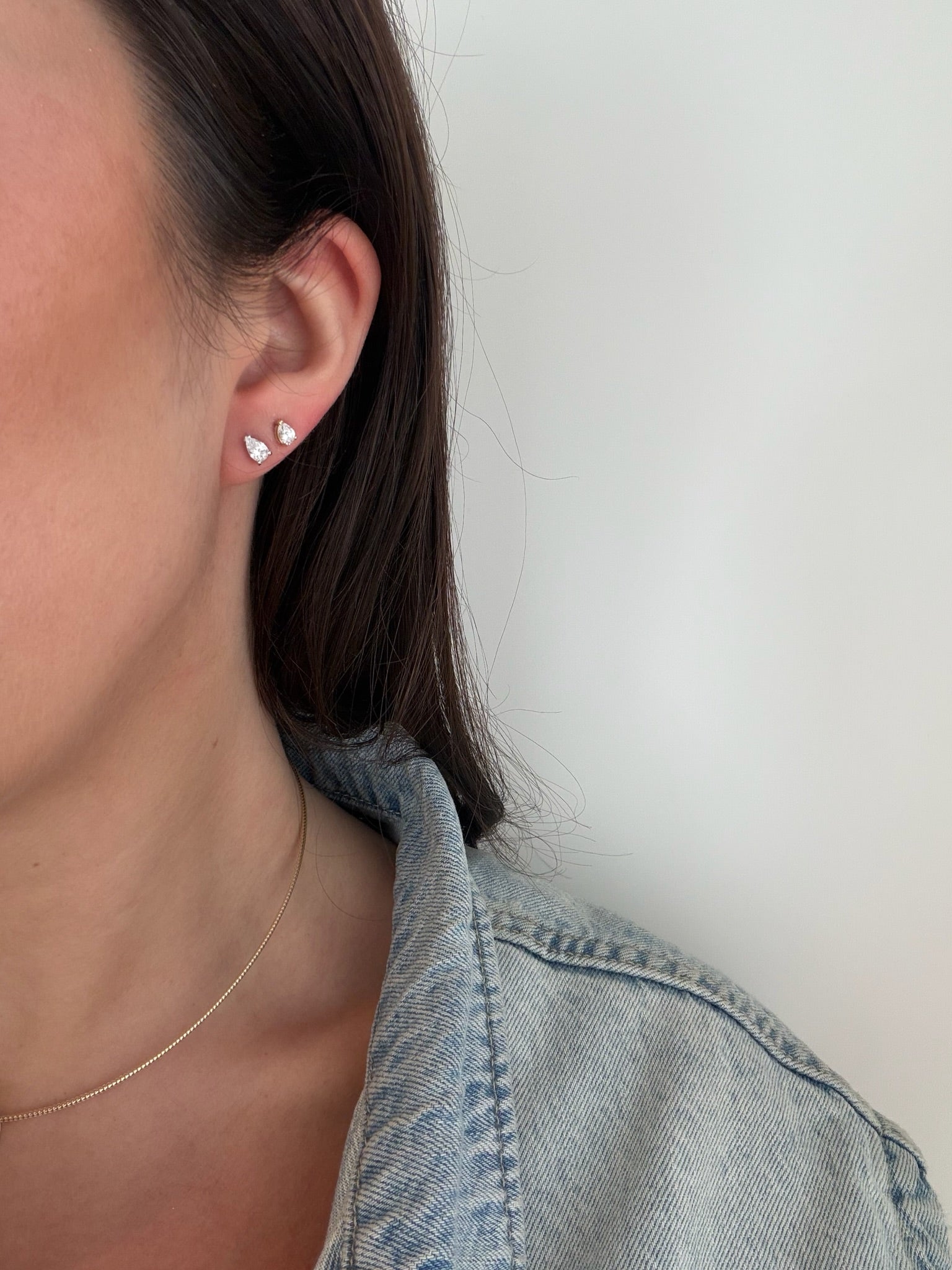 Mini Lab Pear Studs